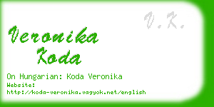 veronika koda business card